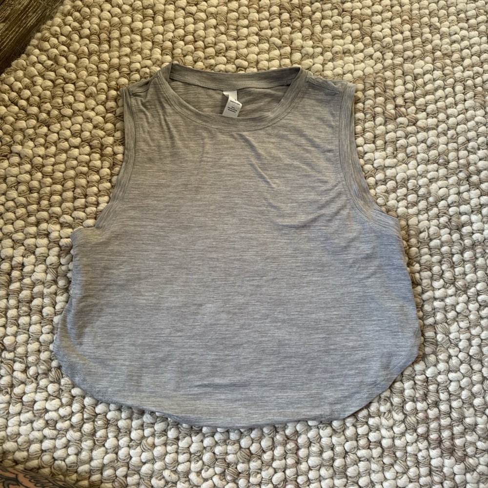 Women’s Gray Muscle Tank Top - Brand Not Visible